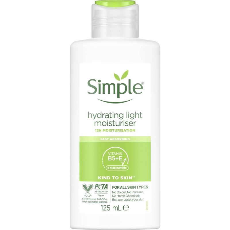 Simple Hydrating Light Moisturiser For All Skin Types 125ml