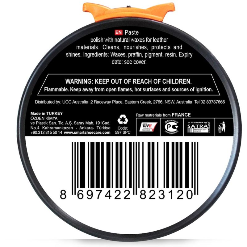 Smart Premium Quality Shoe Polish Black 50g