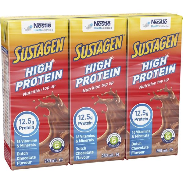 Sustagen Chocolate Flavoured Milk Carton 250ml X 3 Cartons