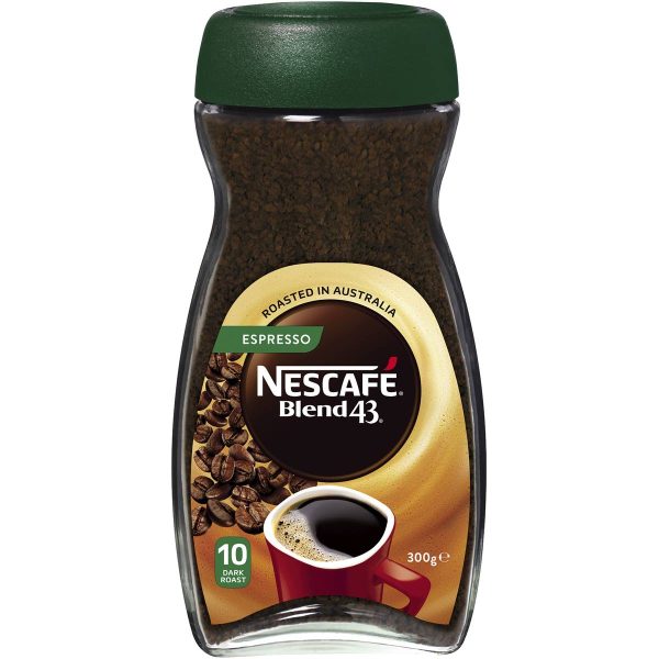 Nescafe Blend 43 Espresso Dark Roast Instant Coffee Jar 300g