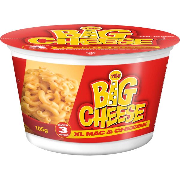 The Big Cheese XL Mac and Cheese Macaroni Pasta Bowl 105g X 4 Bowls