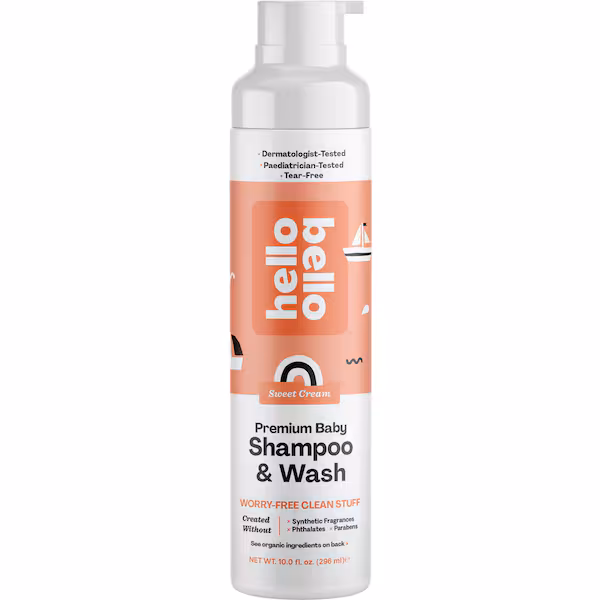 Hello Bello Premium Baby Shampoo and Wash Sweet Cream 296ml
