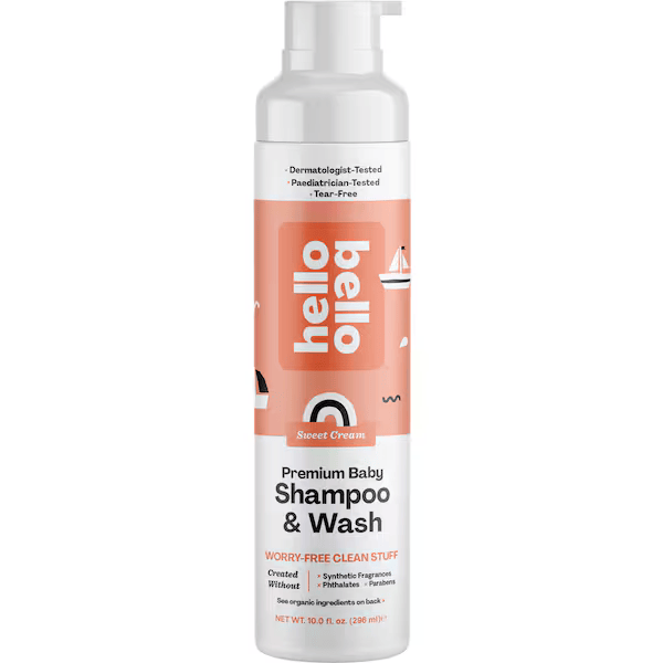 Hello Bello Premium Baby Shampoo and Wash Sweet Cream 296ml