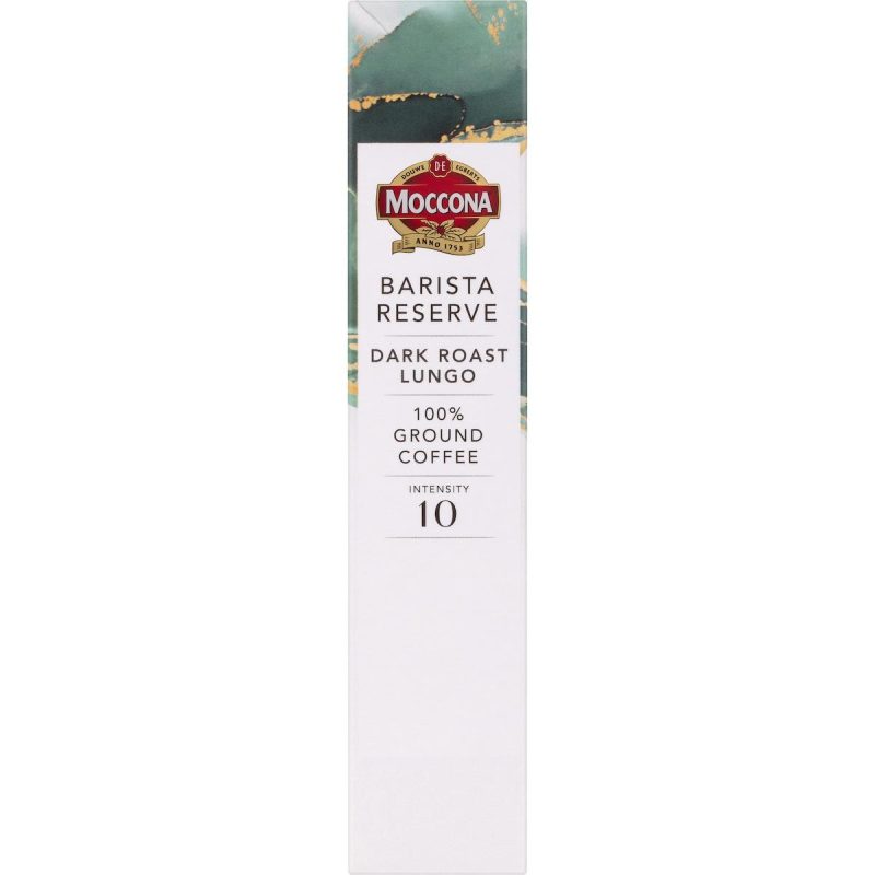Moccona Barista Reserve Dark Roast Lungo Coffee Pods Capsules 10 Pack
