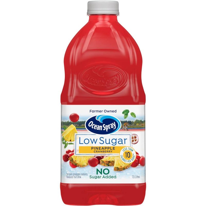Ocean Spray Low Sugar Pineapple Cranberry Juice Drink 1.5L