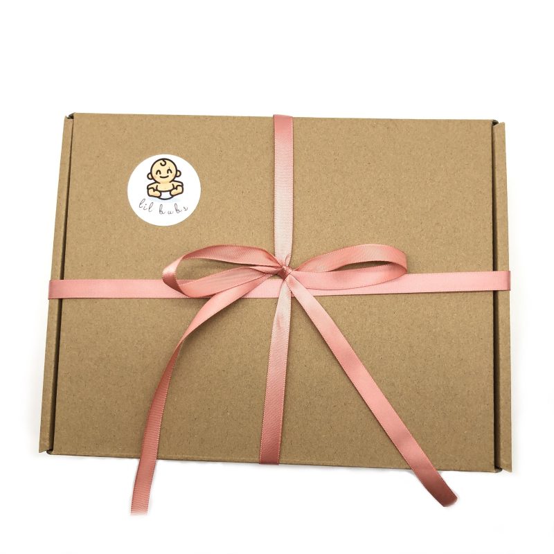 Lil Bubs Baby Feeding Bowls Bib Gift Box Set Pink