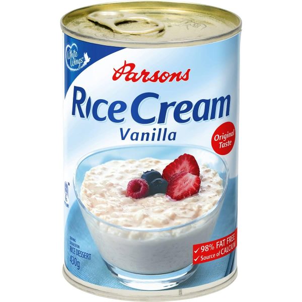 White Wings Parsons Vanilla Rice Cream Can 430g
