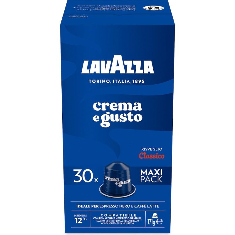 Lavazza Crema E Gusto Classico Coffee Pods Capsules 30 Pack