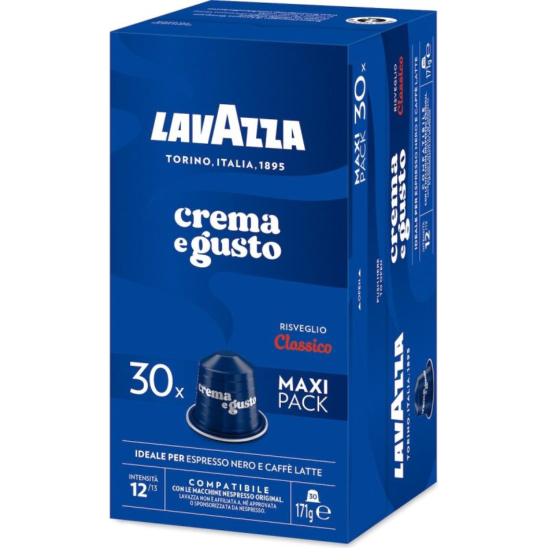Lavazza Crema E Gusto Classico Coffee Pods Capsules 30 Pack