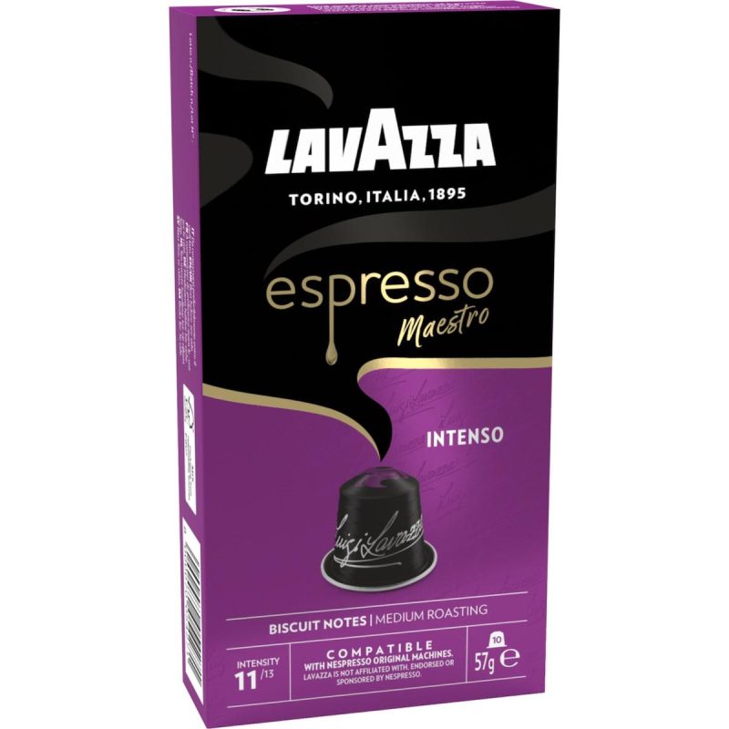 Lavazza Espresso Intenso Coffee Pods Capsules 10 Pack