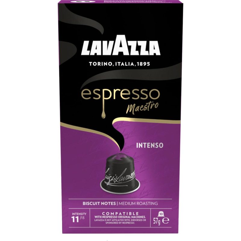 Lavazza Espresso Intenso Coffee Pods Capsules 10 Pack