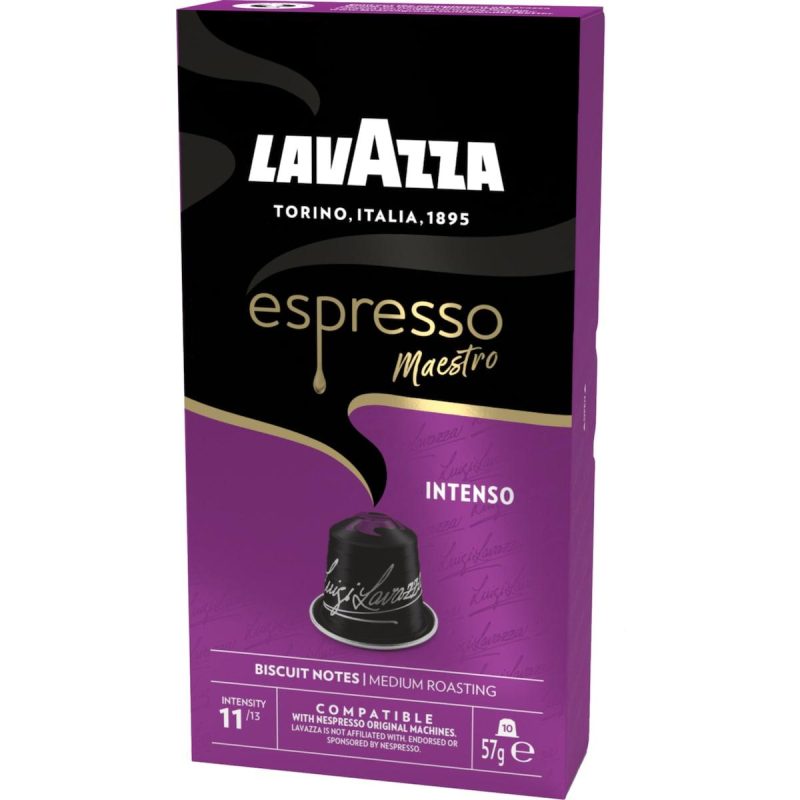 Lavazza Espresso Intenso Coffee Pods Capsules 10 Pack