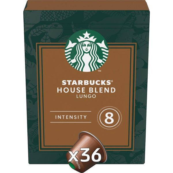 Starbucks Nespresso House Blend Coffee Pods Capsules 36 Pack