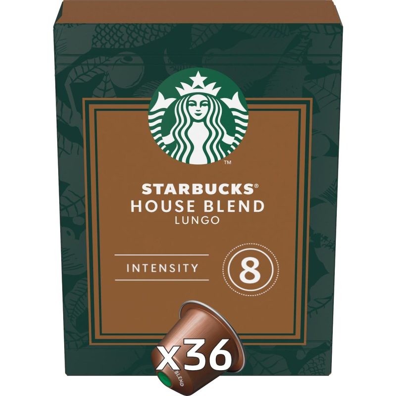 Starbucks Nespresso House Blend Coffee Pods Capsules 36 Pack