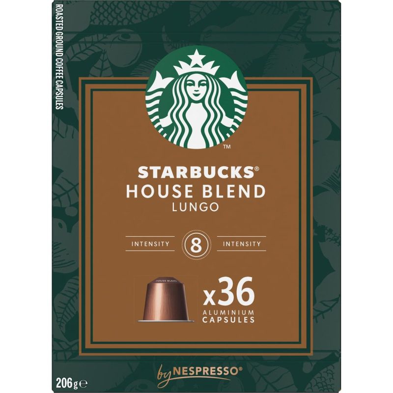 Starbucks Nespresso House Blend Coffee Pods Capsules 36 Pack