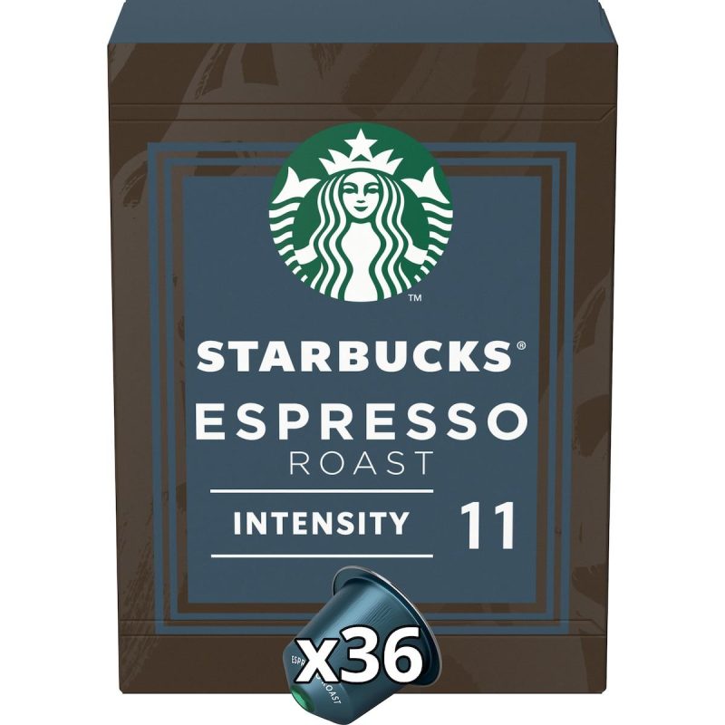 Starbucks Nespresso Espresso Roast Coffee Pods Capsules 36 Pack