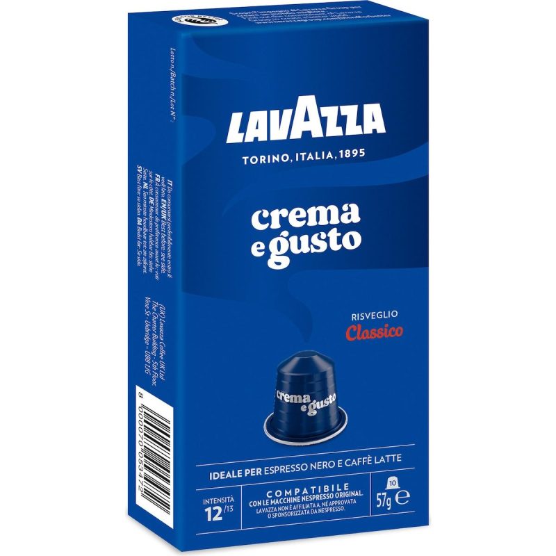 Lavazza Crema E Gusto Classico Coffee Pods Capsules 10 Pack