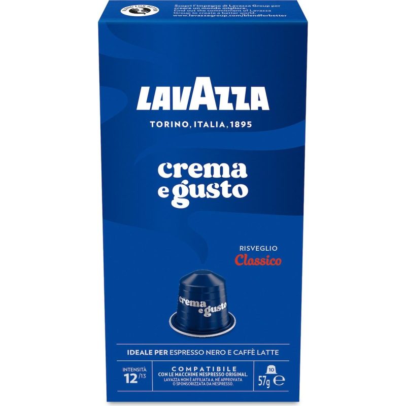 Lavazza Crema E Gusto Classico Coffee Pods Capsules 10 Pack