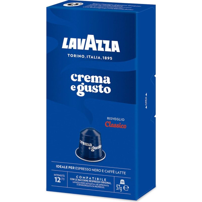 Lavazza Crema E Gusto Classico Coffee Pods Capsules 10 Pack