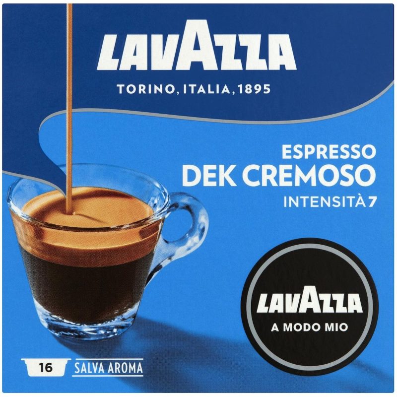 Lavazza Decaffeinated Espresso Coffee Pods Capsules 16 Pack