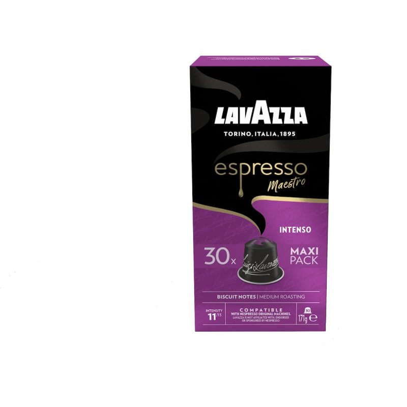 Lavazza Espresso Intenso Coffee Pods Capsules 30 Pack