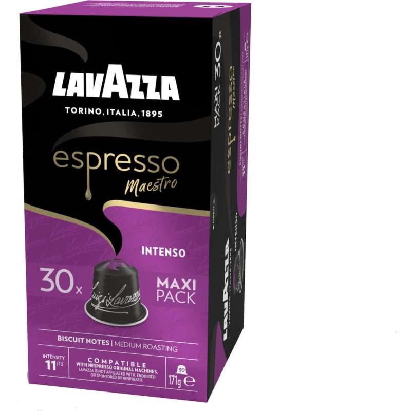 Lavazza Espresso Intenso Coffee Pods Capsules 30 Pack