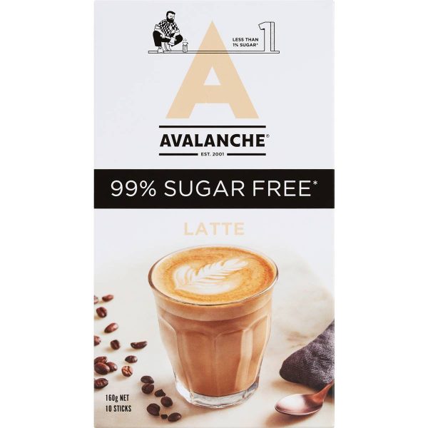 Avalanche Sugar Free Latte Sachets 10 Pack