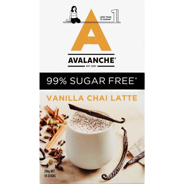 Avalanche Sugar Free Vanilla Chai Latte Sachets 10 Pack