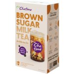 Chatime Brown Sugar Milk Bubble Tea Kit Drink With Pearls 4 Pack
