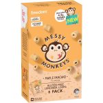 Messy Monkeys Lunchbox Loops Maple Pancake Flavour Snacks for Kids 6 Pack
