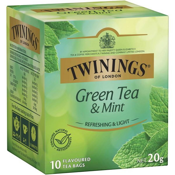 Twinings Green Tea Mint Tea Bags 10 Pack