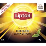 Lipton Black Leaf Tea Bags Intense Extra Strong 100 Pack