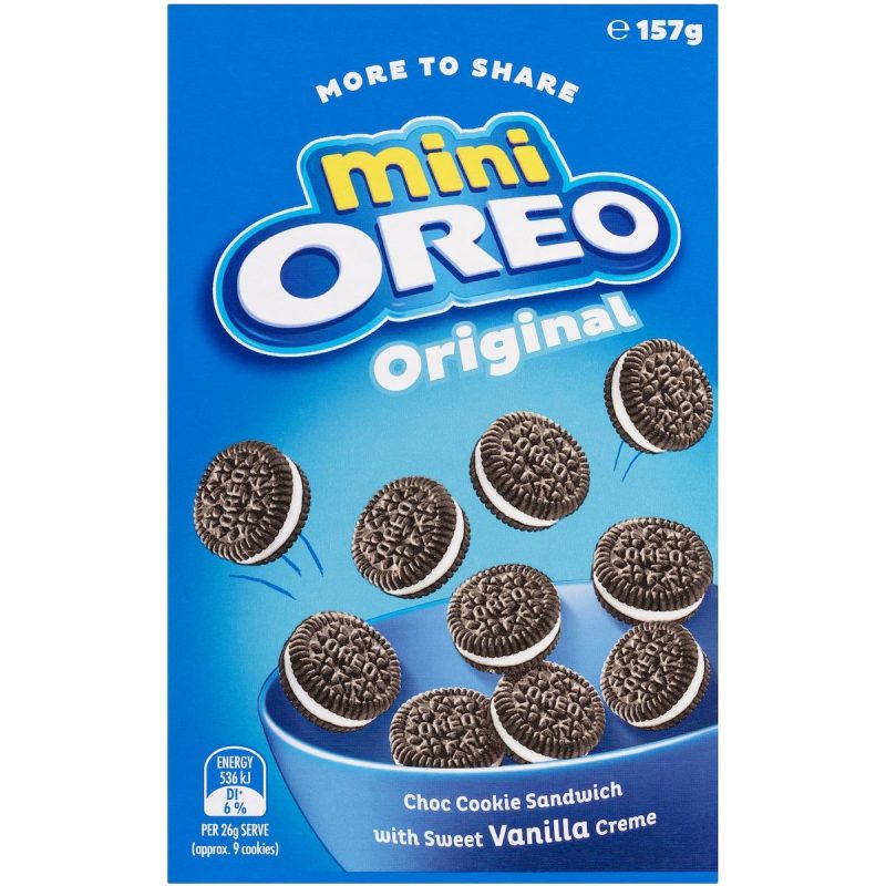 Oreo Original Mini Cookies Biscuits Box 157g