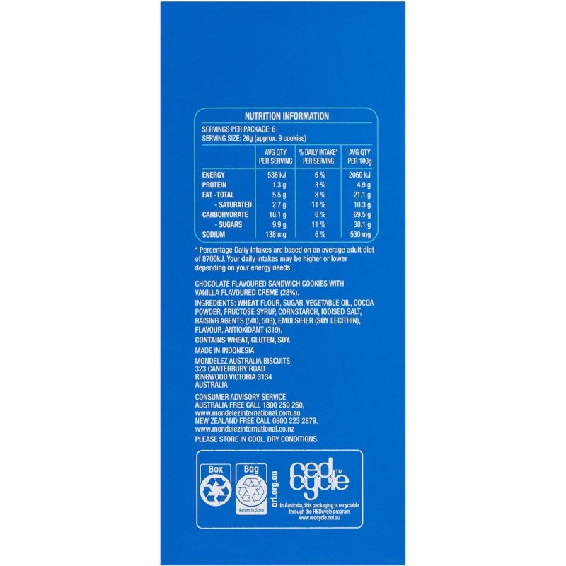 Oreo Original Mini Cookies Biscuits Box 157g