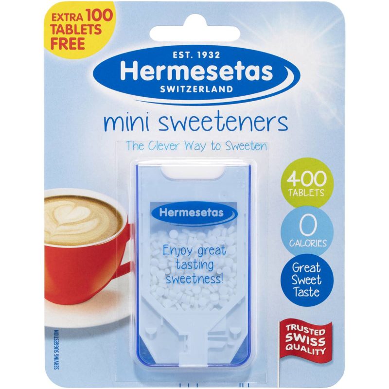 Hermesetas Zero Calorie Mini Sweetener Tablets 400 Pack