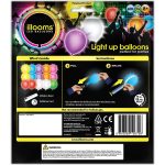 Illooms LED Light Up Glow Mixed Colours Balloons 15 Pack