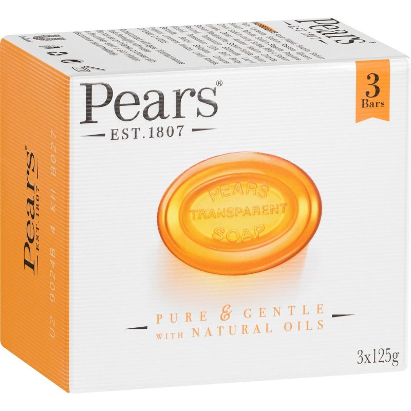 Pears Original Gentle Soap Bar 125g X 3 Bars