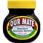 Our Mate Yeast Extract Delicious Savoury Spread 125g