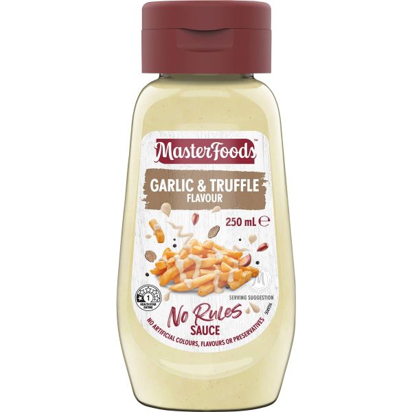 Masterfoods Garlic and Truffle Flavour No Rules Sauce 250ml