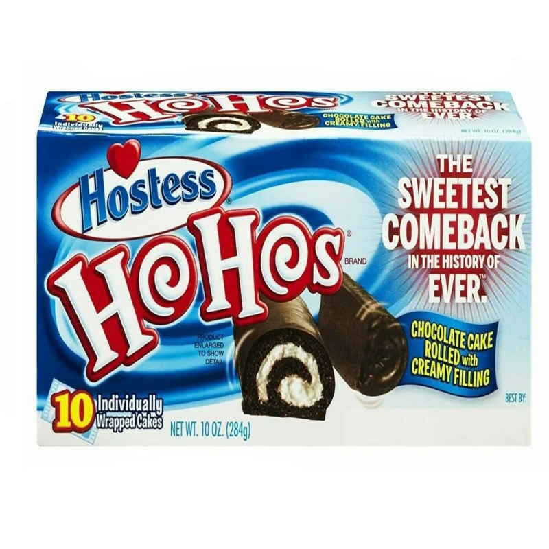 Hostess Twinkies Hohos Ho Hos Chocolate Cake 10 Pack 432g