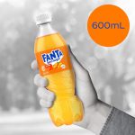 Fanta Orange Zero Sugar Soft Drink Bottle 600ml