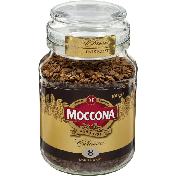 Moccona Classic Freeze Dried Dark Roast Instant Coffee Jar 100g