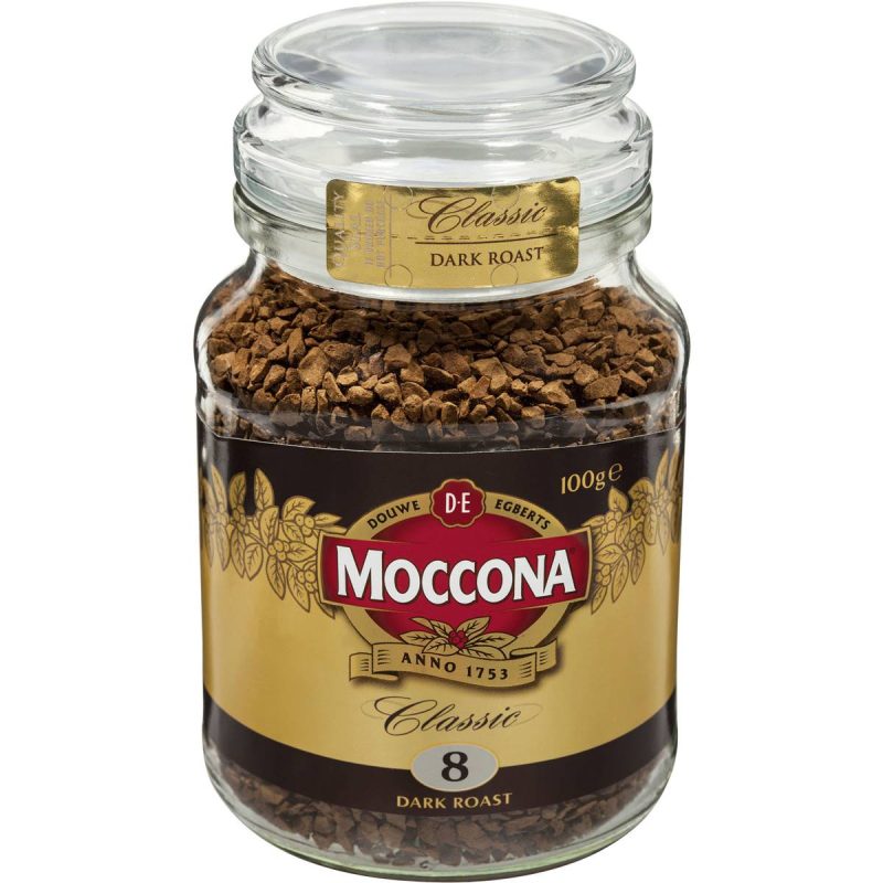 Moccona Classic Freeze Dried Dark Roast Instant Coffee Jar 100g