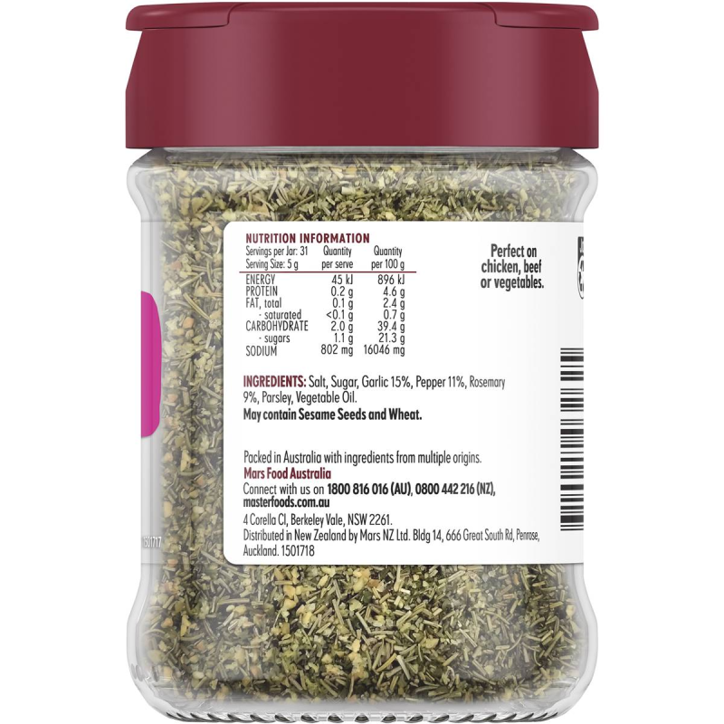 Masterfoods Tuscan Herbs Seasoning 155g