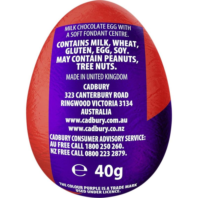 Cadbury Creme Egg Chocolate Easter Egg 40g X 6 Eggs