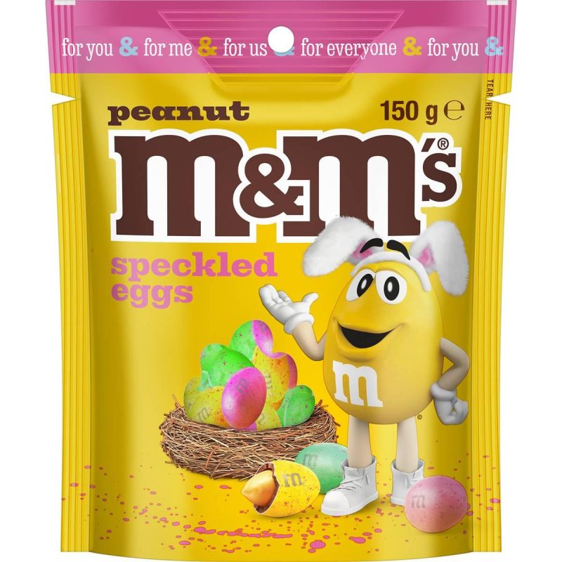 M&Ms Peanut Speckled Chocolate Easter Eggs Pack 150g