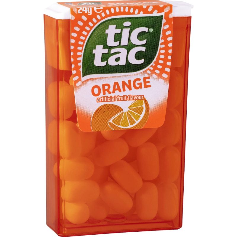 Tic Tac Orange Flavoured Mints 24g Pack X 6 Packs