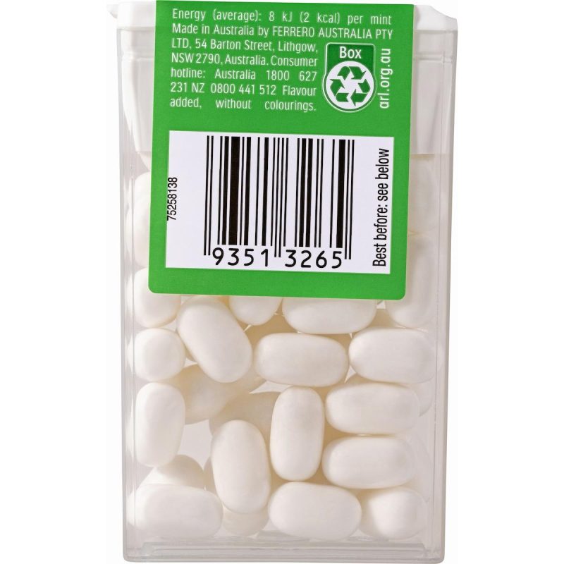 Tic Tac Peppermint Flavoured Mints 24g Pack X 6 Packs