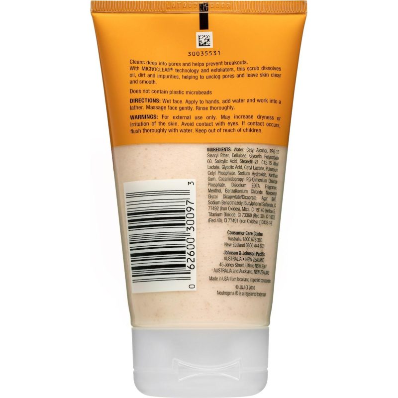 Neutrogena Oil Free Daily Face Wash Scrub 125ml