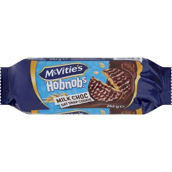 McVities Hobnobs Milk Chocolate Oat Cookies Biscuits 262g
